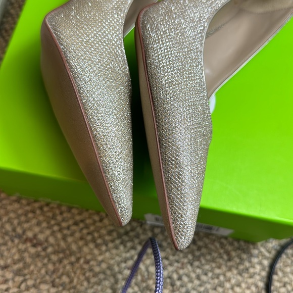 NWTIB - Sam Edelman Womens Hazel Pointed Toe Pump, Gold Mesh - Size 8 😍 - Picture 16 of 17